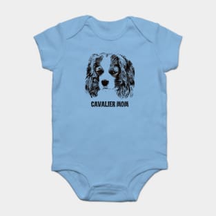 Cavalier Mom - Cavalier King Charles Spaniel Mom Baby Bodysuit
